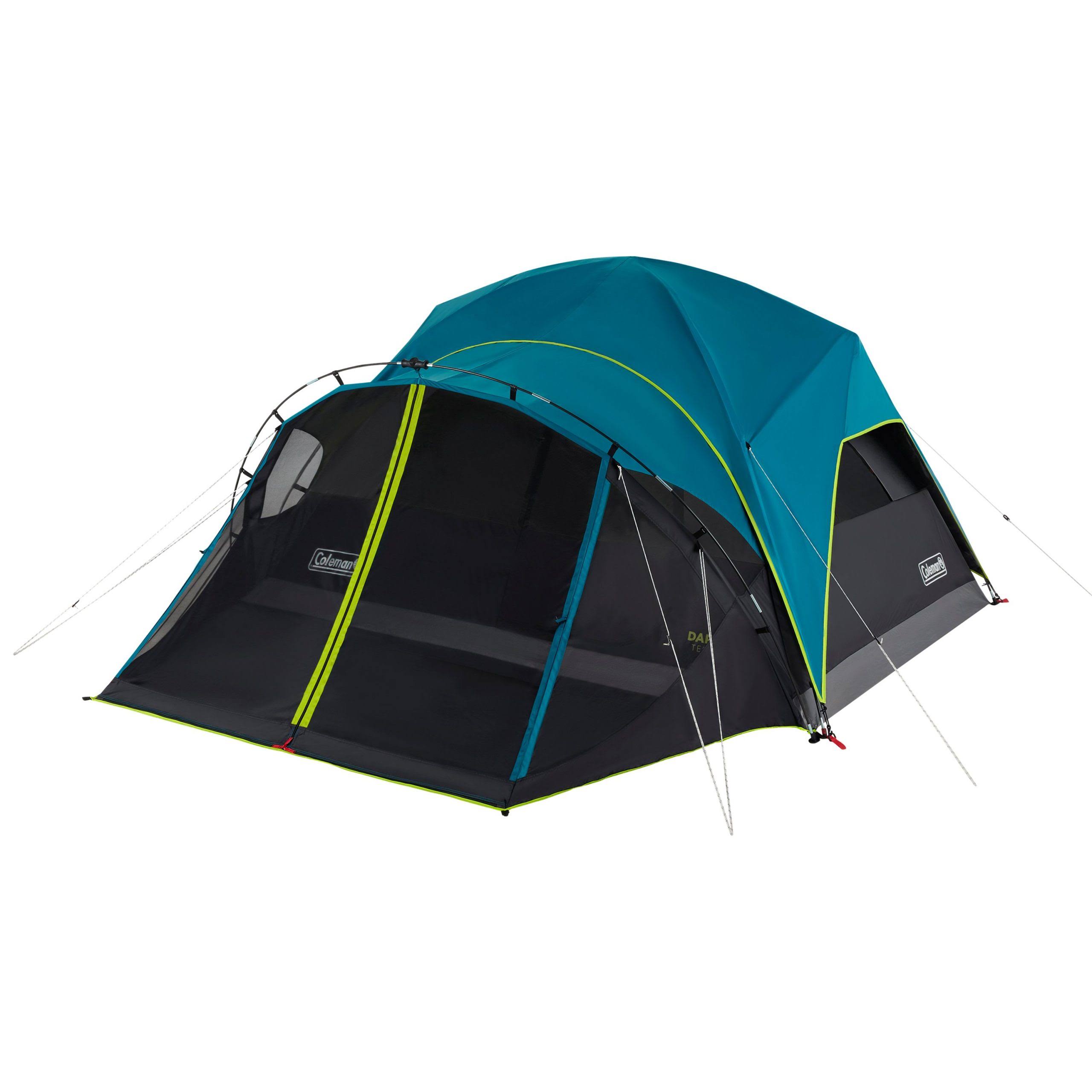 Coleman Carlsbad 4-Person Dark Room Dome Tent, Blue