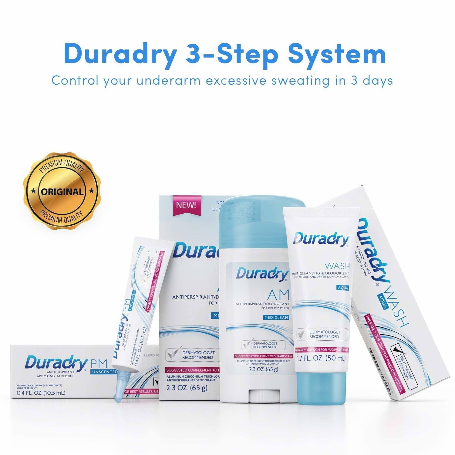 Duradry 3-Step Protection System Prescription Strength Antiperspirant Deodorants