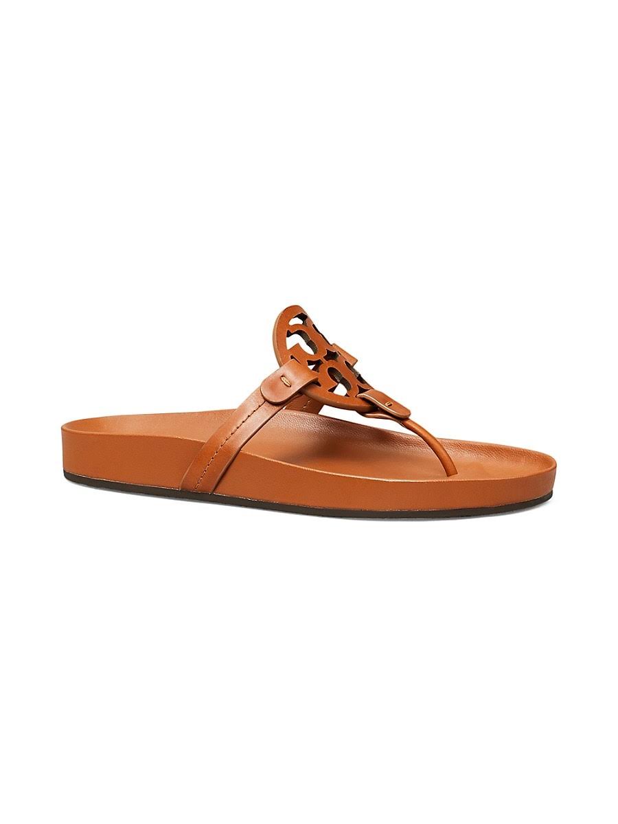 Tory Burch Women's Miller Cloud Thong Sandals - Blue - Size 7.5