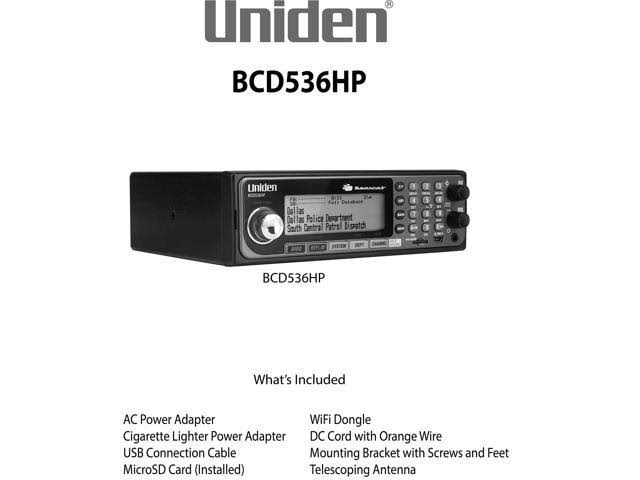 Uniden BCD536HP Digital Phase 2 Base/Mobile Scanner with HPDB and Wi-F