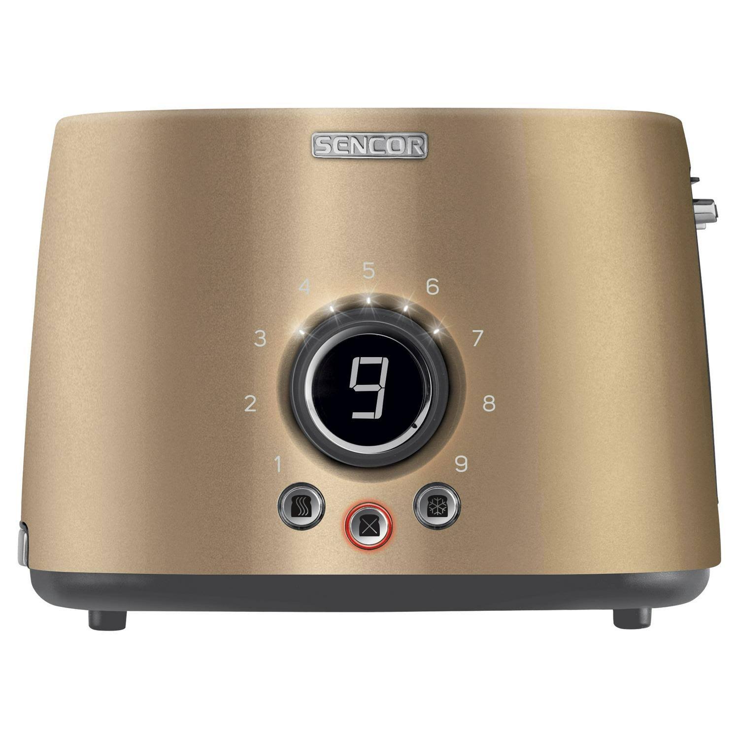 Sencor 2-Slot Toaster with Rack Champagne
