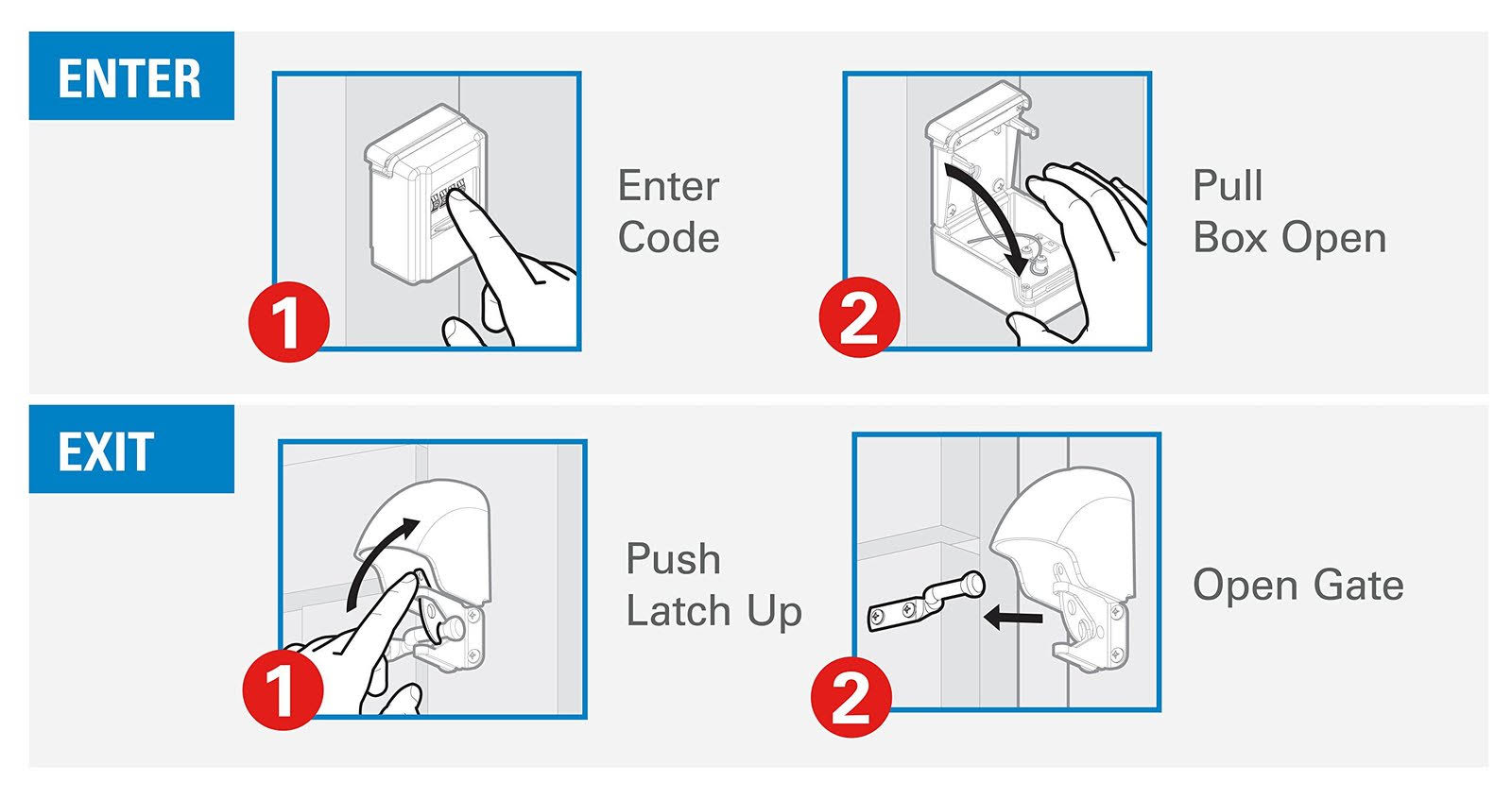 National Hardware N109-045 Yardlock Keyless Gate Lock Kit, Black