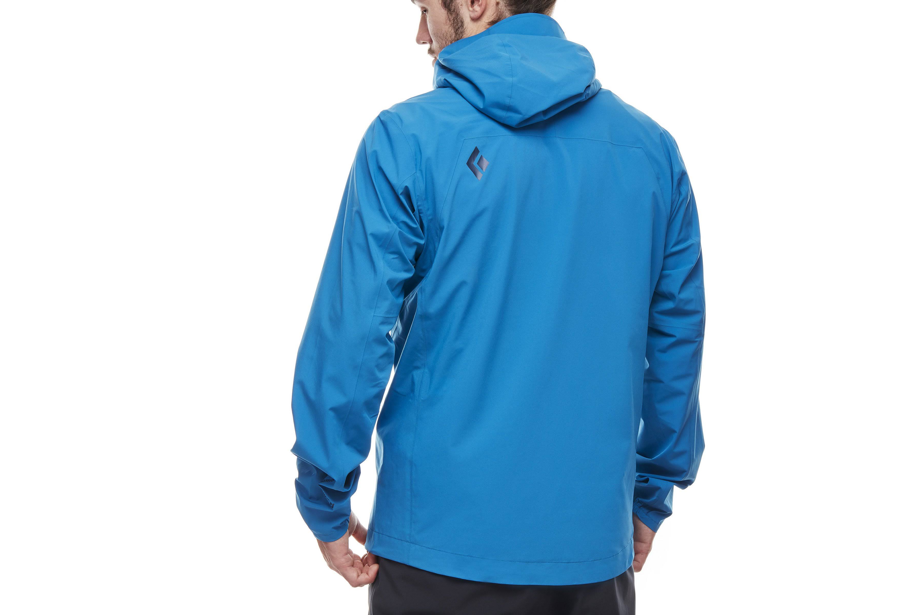 Black Diamond Men's Fineline Stretch Rain Shell - Xs - Kingfisher