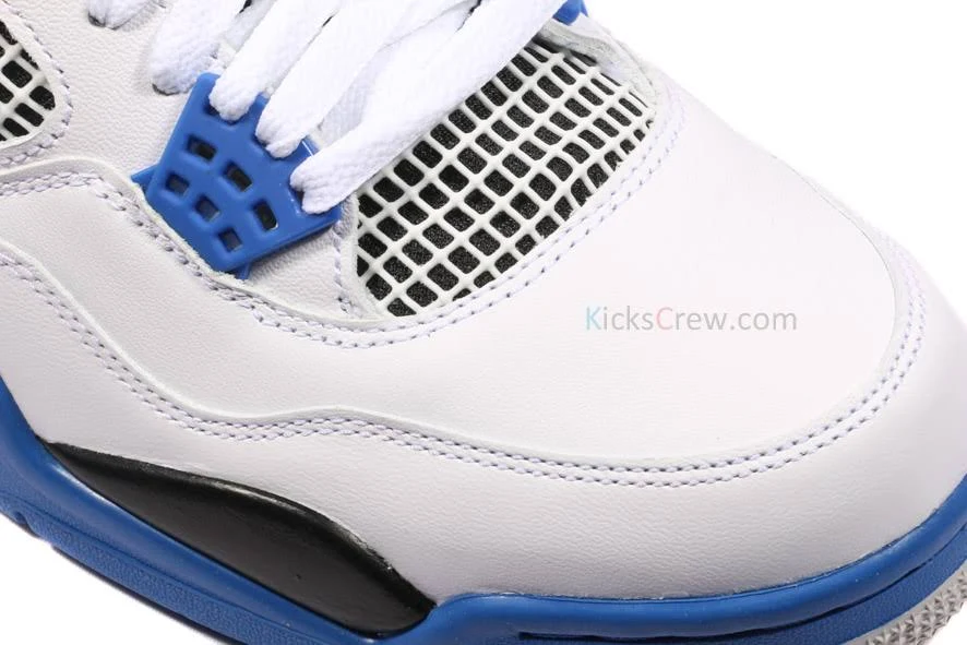 Air Jordan 4 Retro &Motorsports& Mens Sneakers In White - Size 7.0