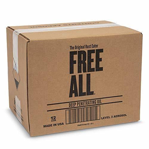 Free All Deep Penetrating Oil - Free Rusted and Frozen Parts - Silicone-Free 12 Count, Clear, Size: One Size