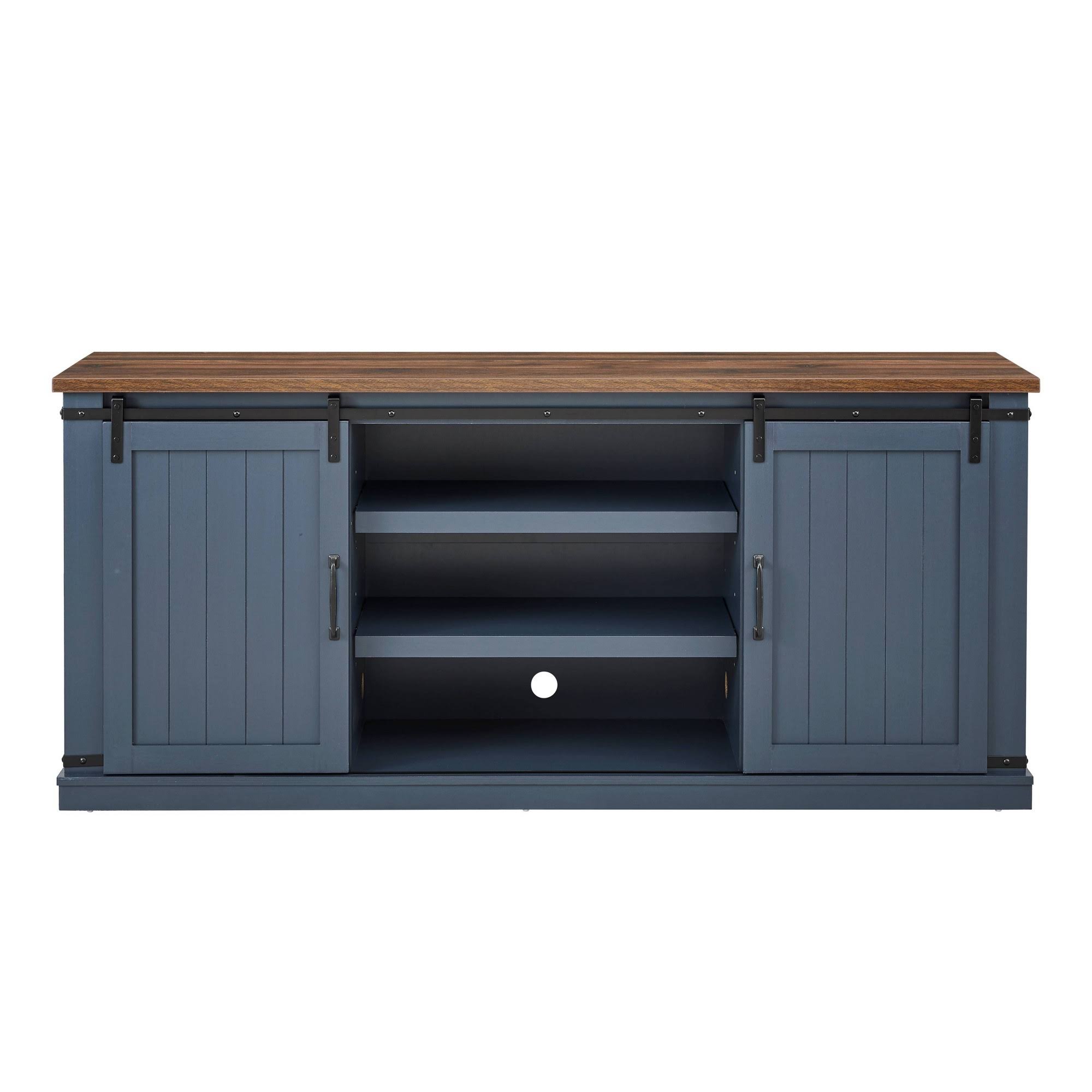 Home Essentials 68 in. TV Stand for TVs Up to 72 in. Blue