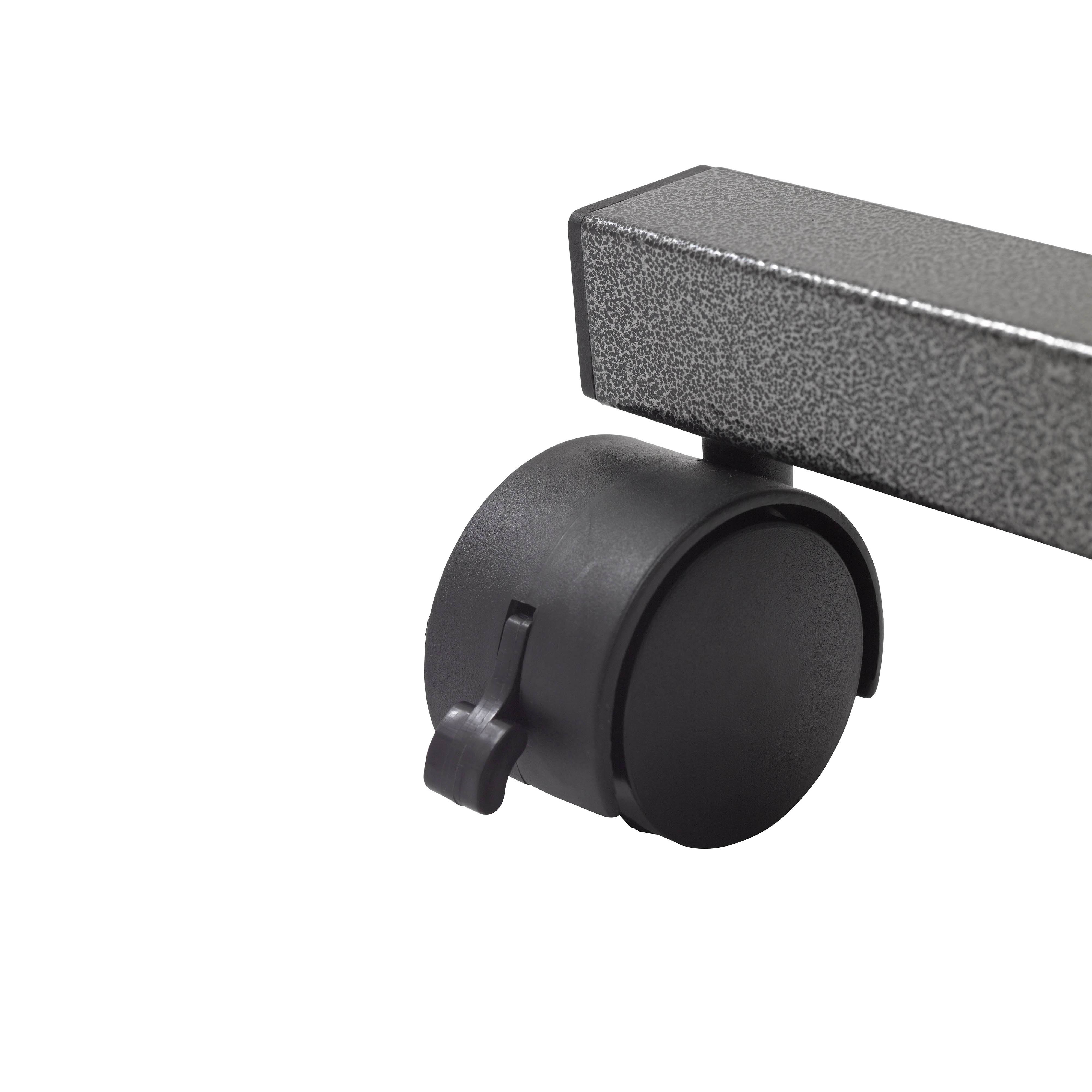 Drive Medical Non Tilt Top Overbed Table, Silver Vein