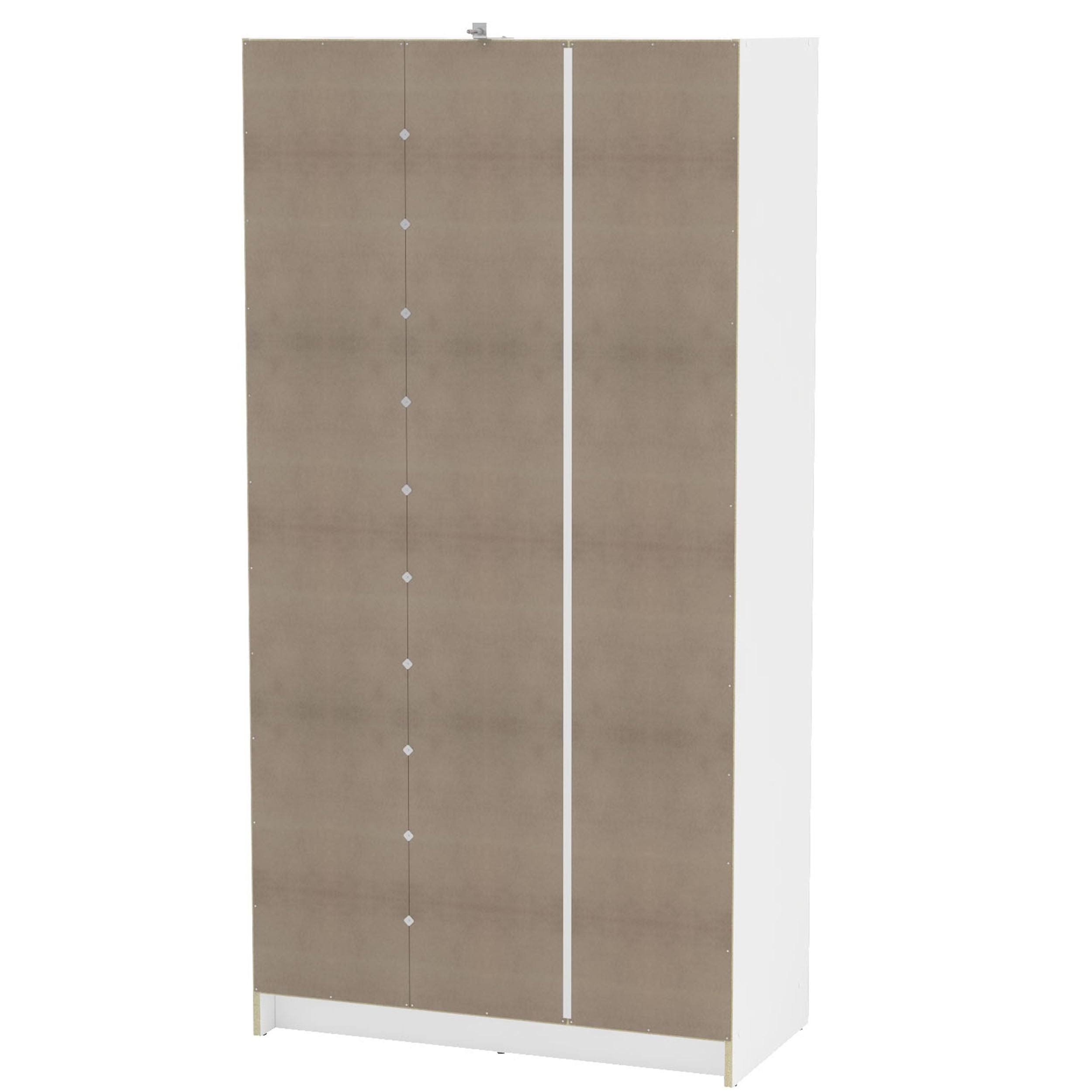 Polifurniture Denmark 3-Door Wardrobe - White