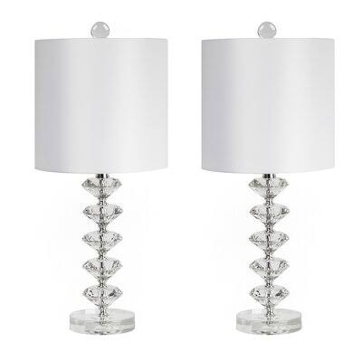 Maines Crystal 23x22 Table Lamp Set Birch Lane