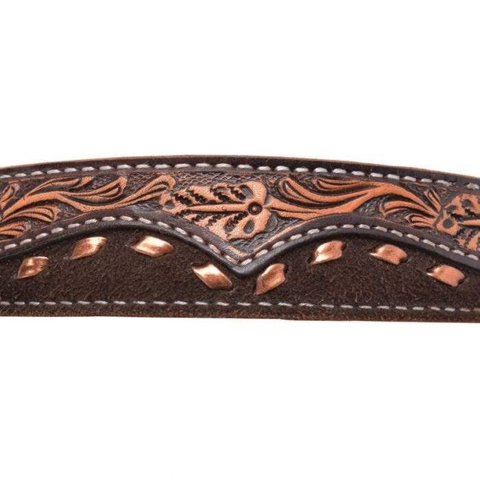 Circle Y Maverick Choc Buckstitch Breast Collar