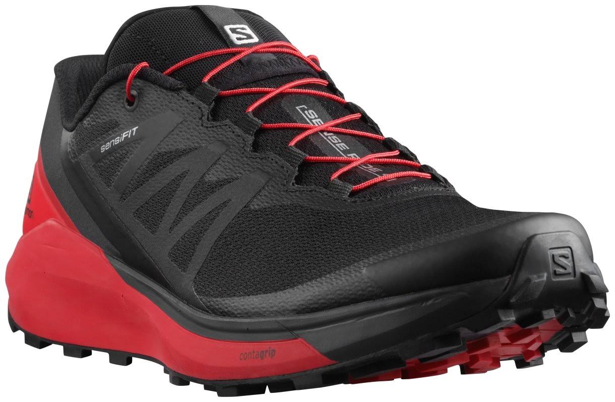 Salomon Men&s Sense Ride 4 Trail-Running Shoes Black 14