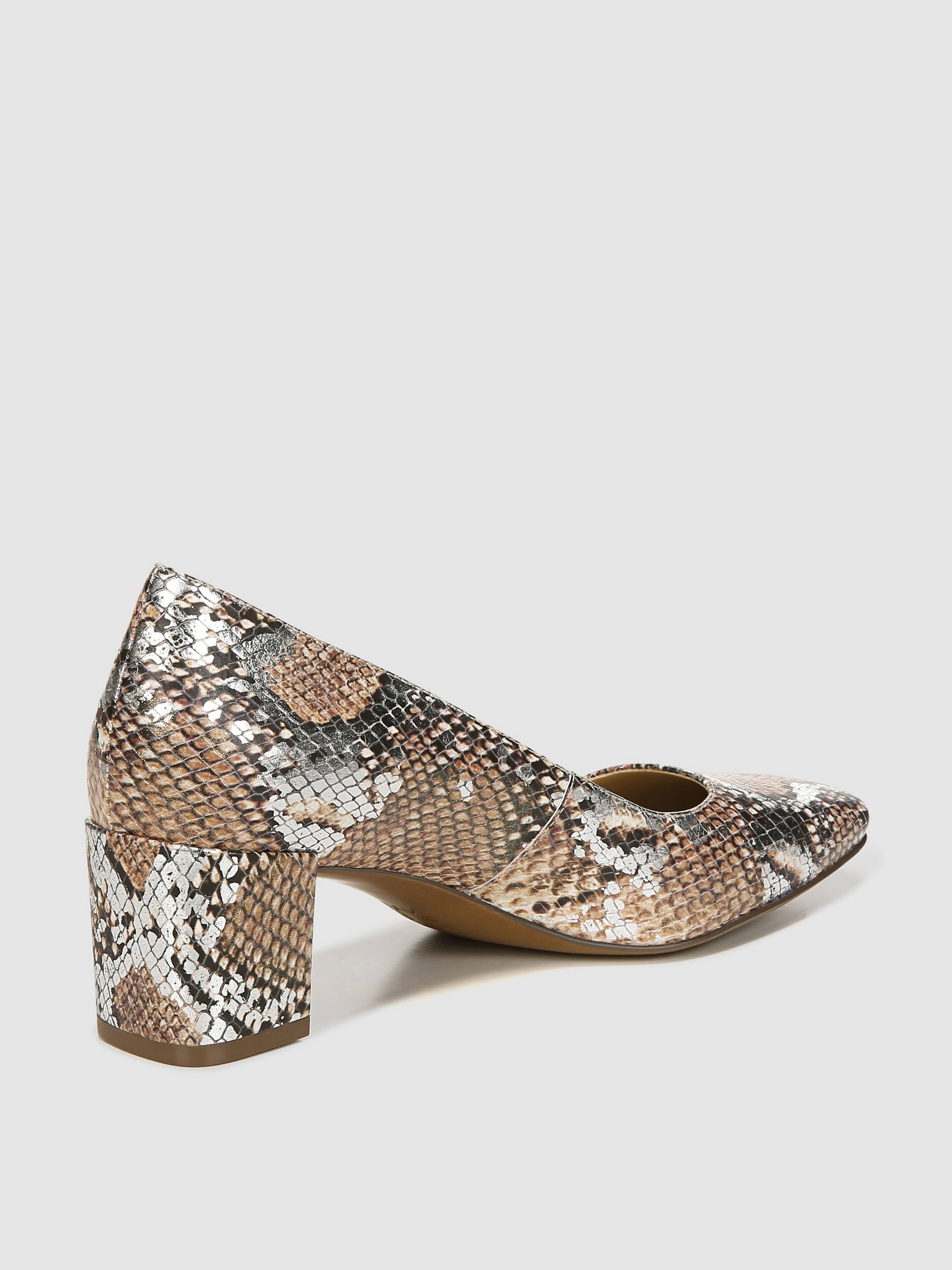 Naturalizer Karina Pumps - Tan Metallic Snake Leather