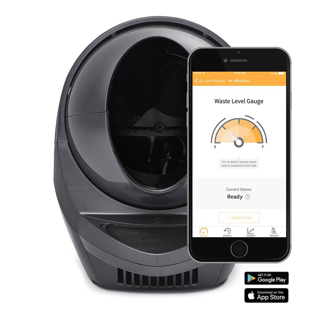 Litter-Robot 3 Connect - Self-Cleaning, Automatic Litter Box - Grey