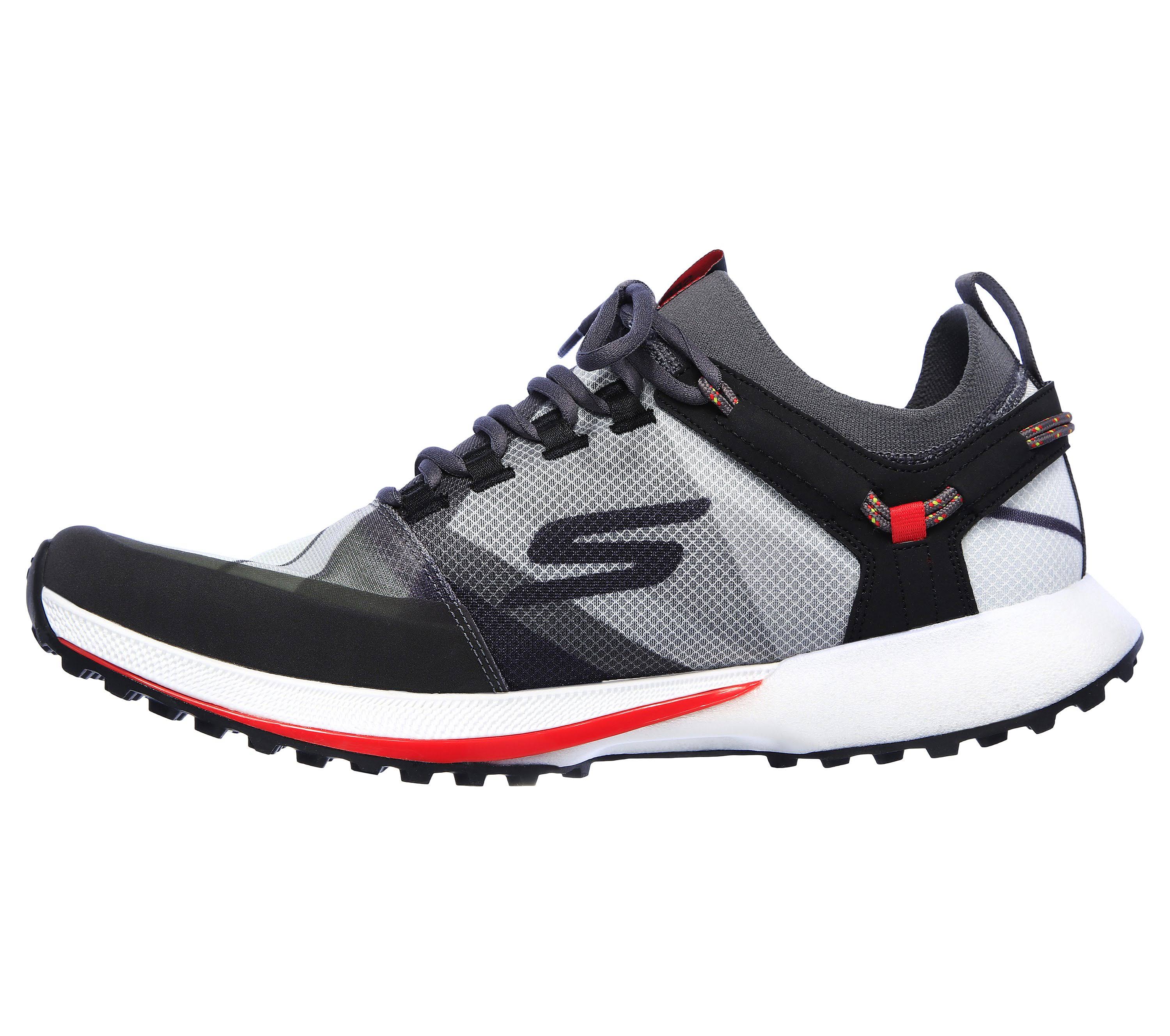Skechers Men's GOrun Speed TRL Hyper Trail Shoe, Charcoal/Red
