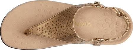 Women's Vionic Kirra Thong Sandal, Size: 6.5, Gold