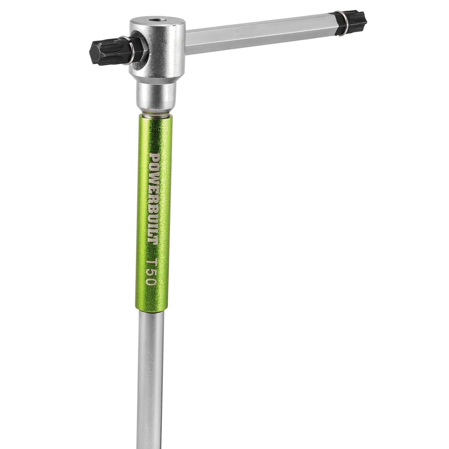 Powerbuilt 9-Pc. Torx Star 3-Way T-Handle Wrench Set with Storage Rack