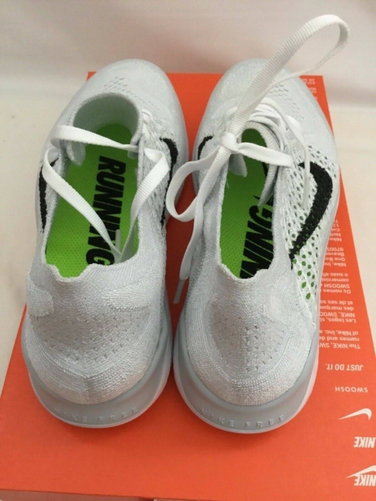 Nike Women's Free RN Flyknit 2018 Running Shoes, White