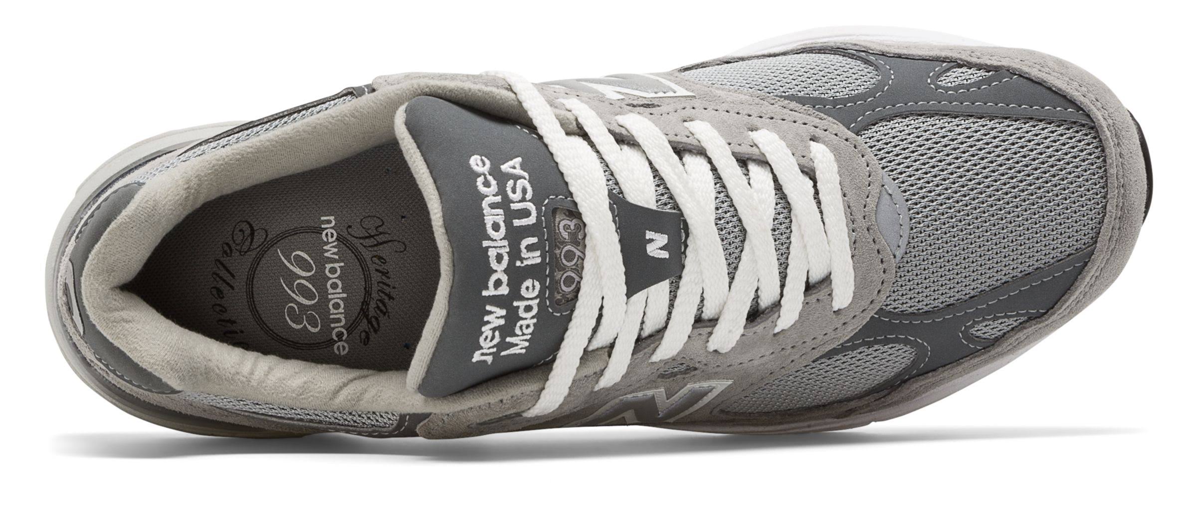 New Balance Men's Classic 993 Running Shoes Grey - MR993GL - 9.5 - 2A