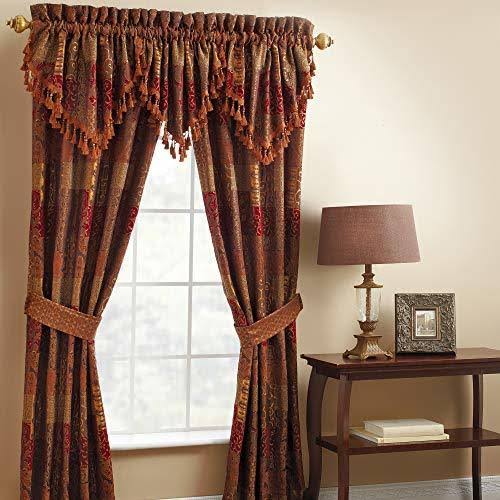 Croscill Galleria Window Curtain, Red