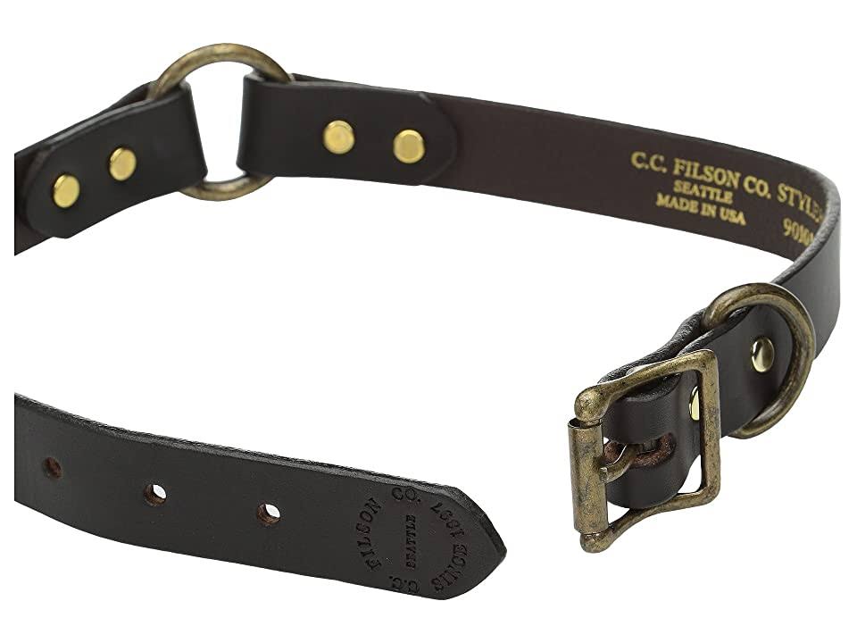 Filson Leather Dog Collar | Brass Brown | 16
