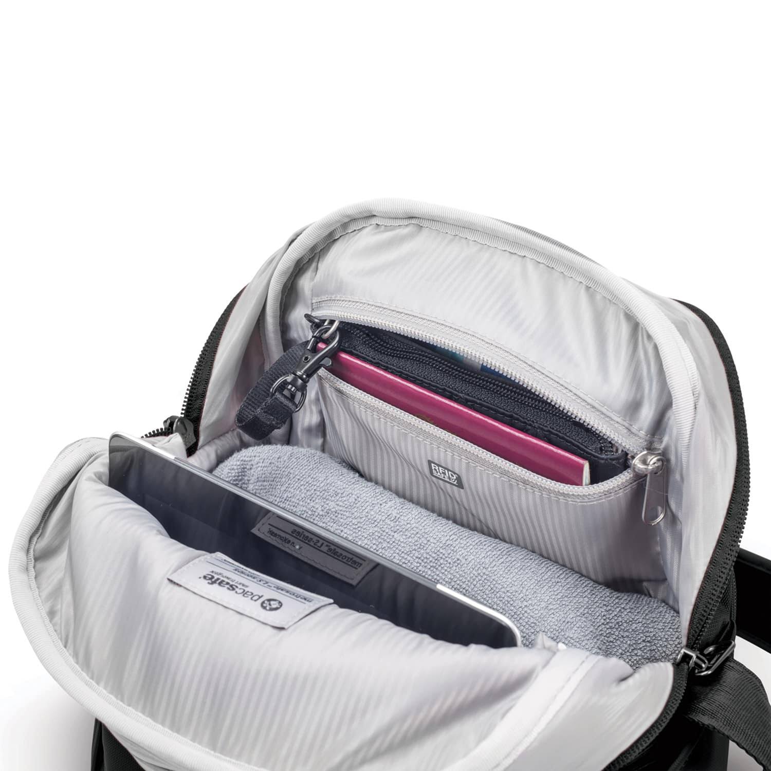 Pacsafe Metrosafe LS250 Shoulder Bag - 11x22 - Black