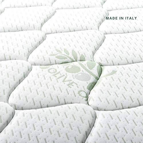 Zinus Italian Made 12 Olive Oil Pocket Spring Hybrid Mattress, Queen