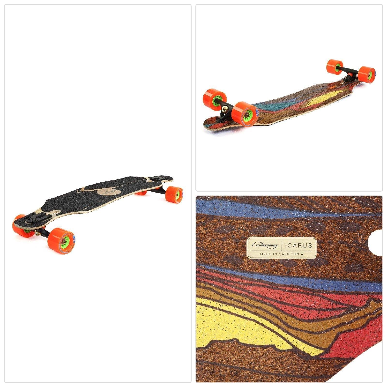 Loaded Boards Icarus Bamboo Longboard Skateboard Complete w/ 80mm 80A Kegels (Flex 2)