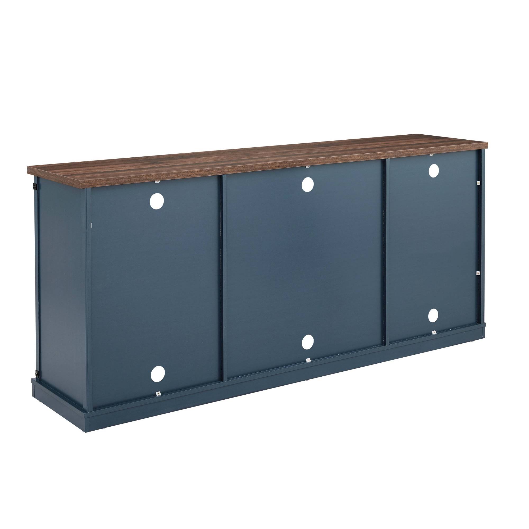 Home Essentials 68 in. TV Stand for TVs Up to 72 in. Blue