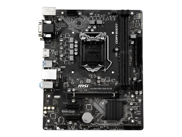 MSI H310M Pro-VDH PLUS with Intel H310 Motherboard - LGA1151 Socket
