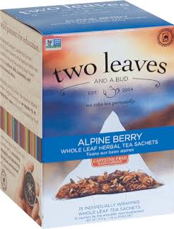 Two Leaves Tea Company Herbal Tea, Alpine Berry - 100 count