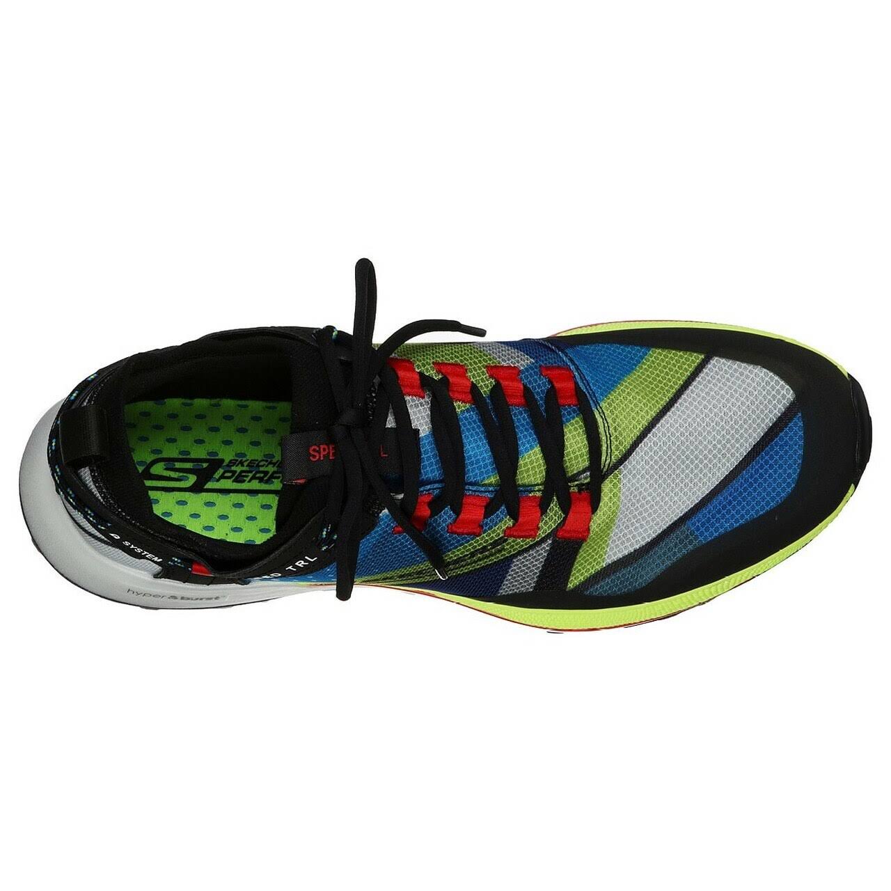 Skechers Men's GOrun Speed TRL Hyper Trail Shoe, Charcoal/Red