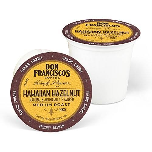 Don Francisco's Hawaiian Hazelnut Flavored 100 Count Single Serve Coffee Pods