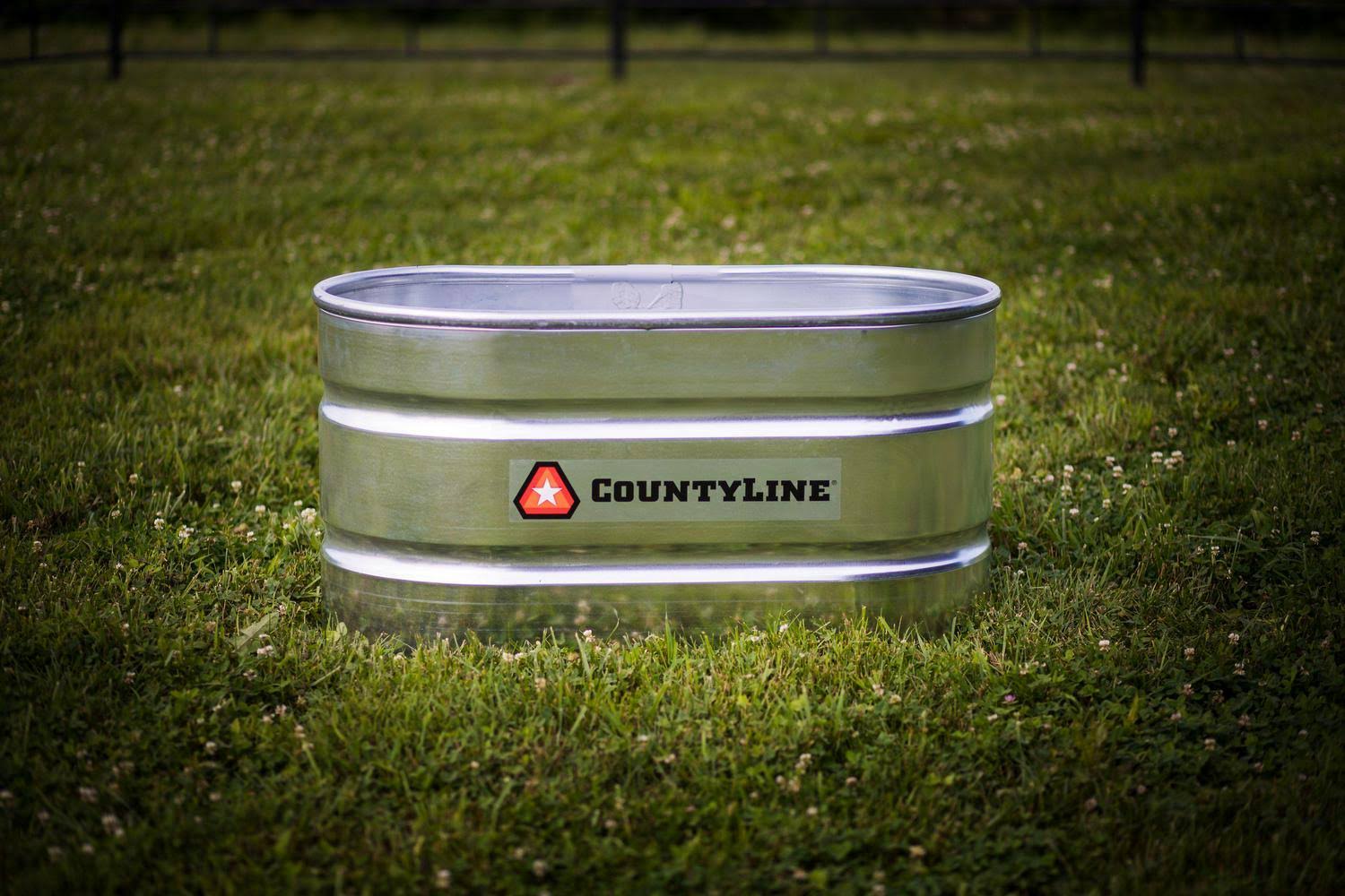 CountyLine Oval Galvanized Stock Tank, 2 ft. W x 4 ft. L x 2 ft. H