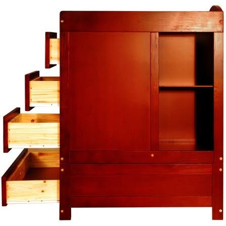 AFG Daphne 2-in-1 Convertible Crib and Changer, White