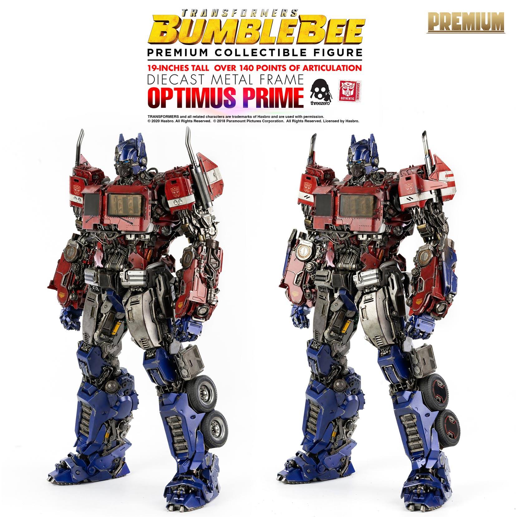 Transformers Bumblebee Optimus Prime Premium Scale Figure