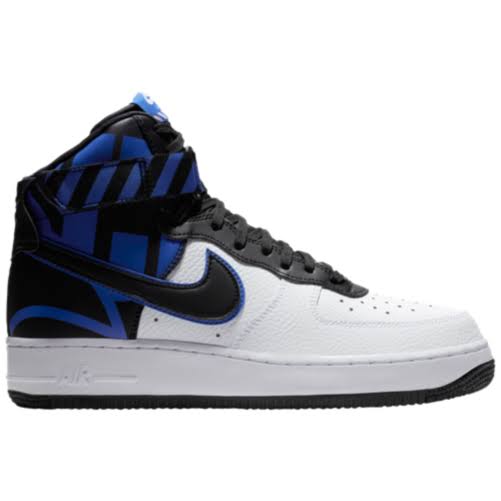Nike Air Force 1 High LV8 - Mens Shoes White/Black/Game Royal Size 11