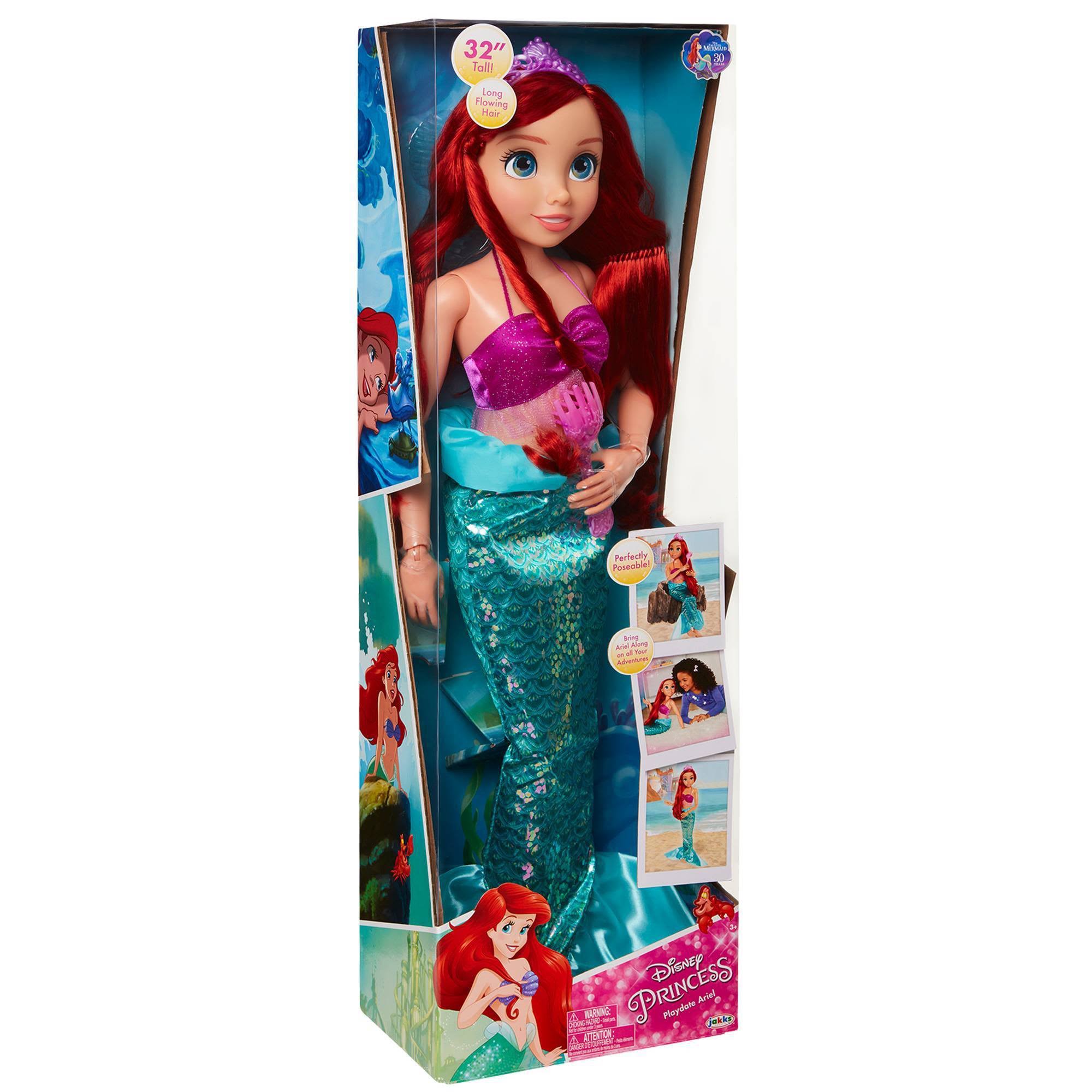 Disney Princess Little Mermaid Ariel 32-Inch Playdate Doll