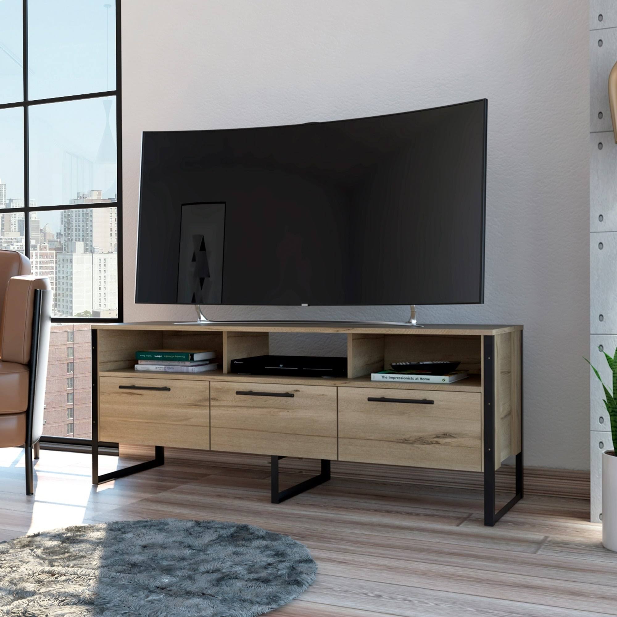 RST Brands Emery Brown TV Stand | SL-MCON-9-K