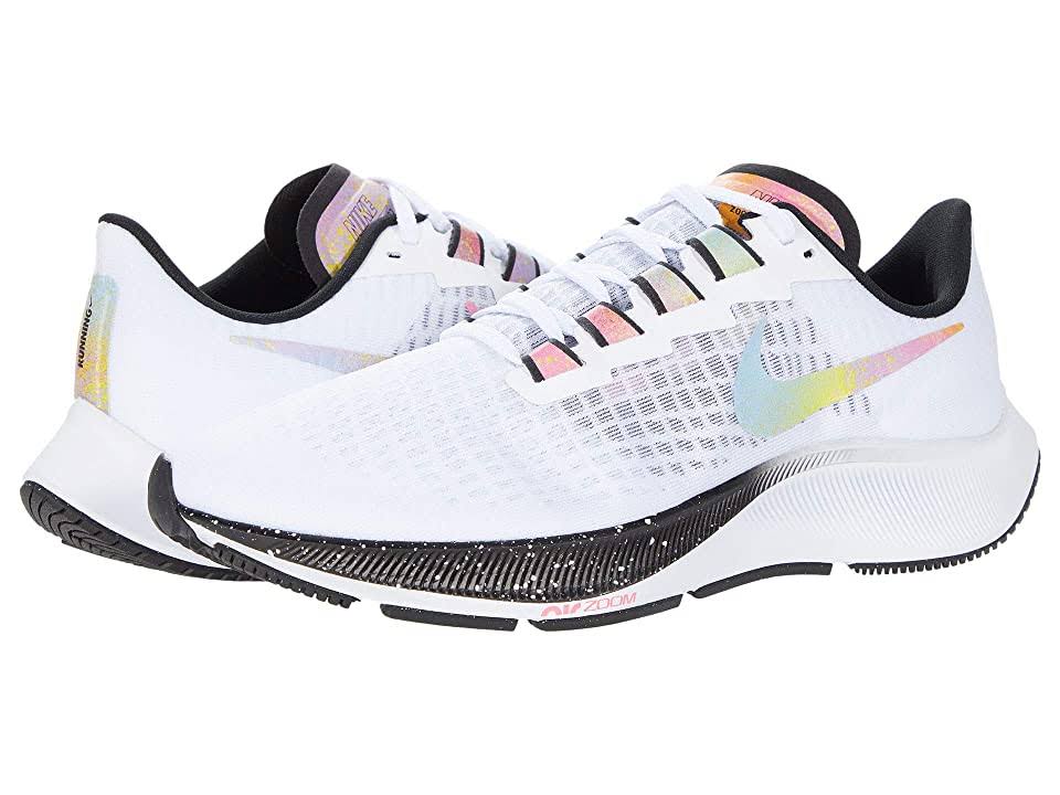Nike Men's Air Zoom Pegasus 37 Running Shoes, White/Black/Multi