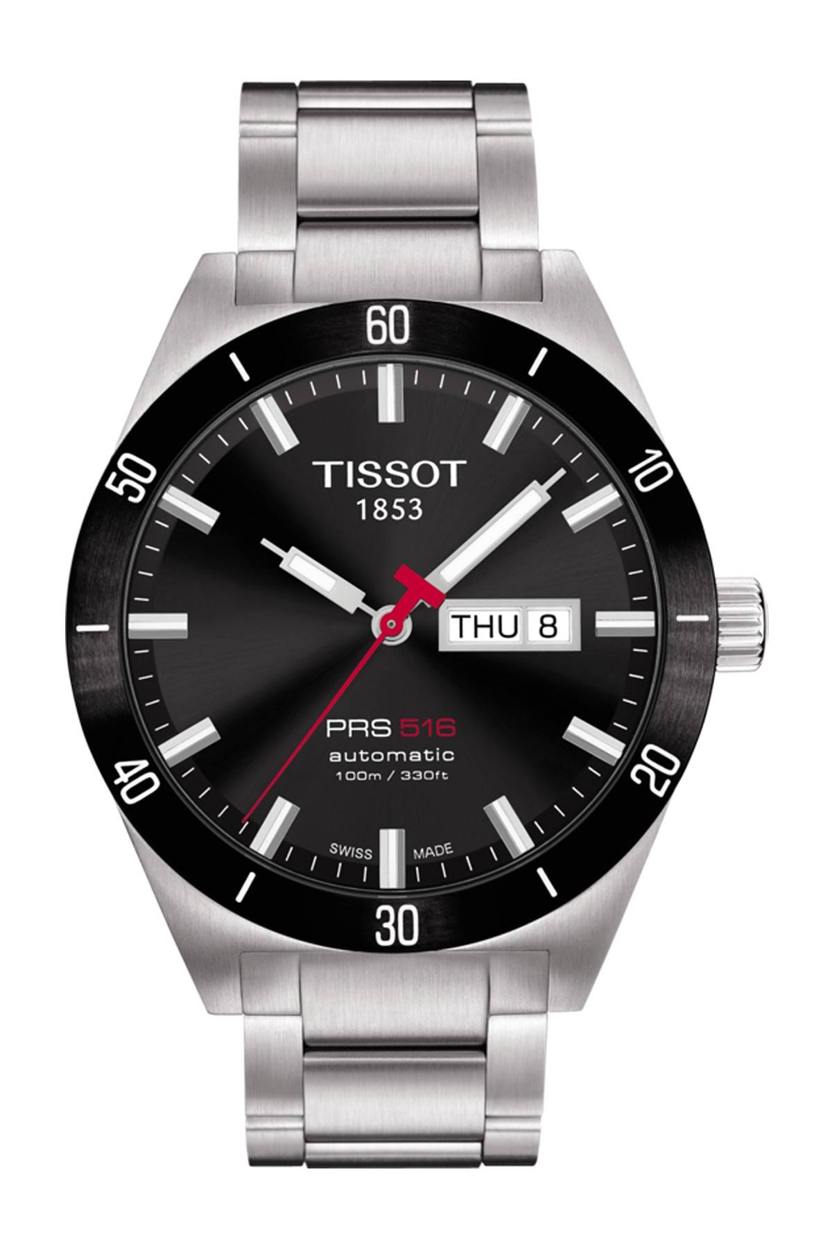 Tissot Prs516 42mm Automatic SS Black Dial Men's Watch T0444302105100