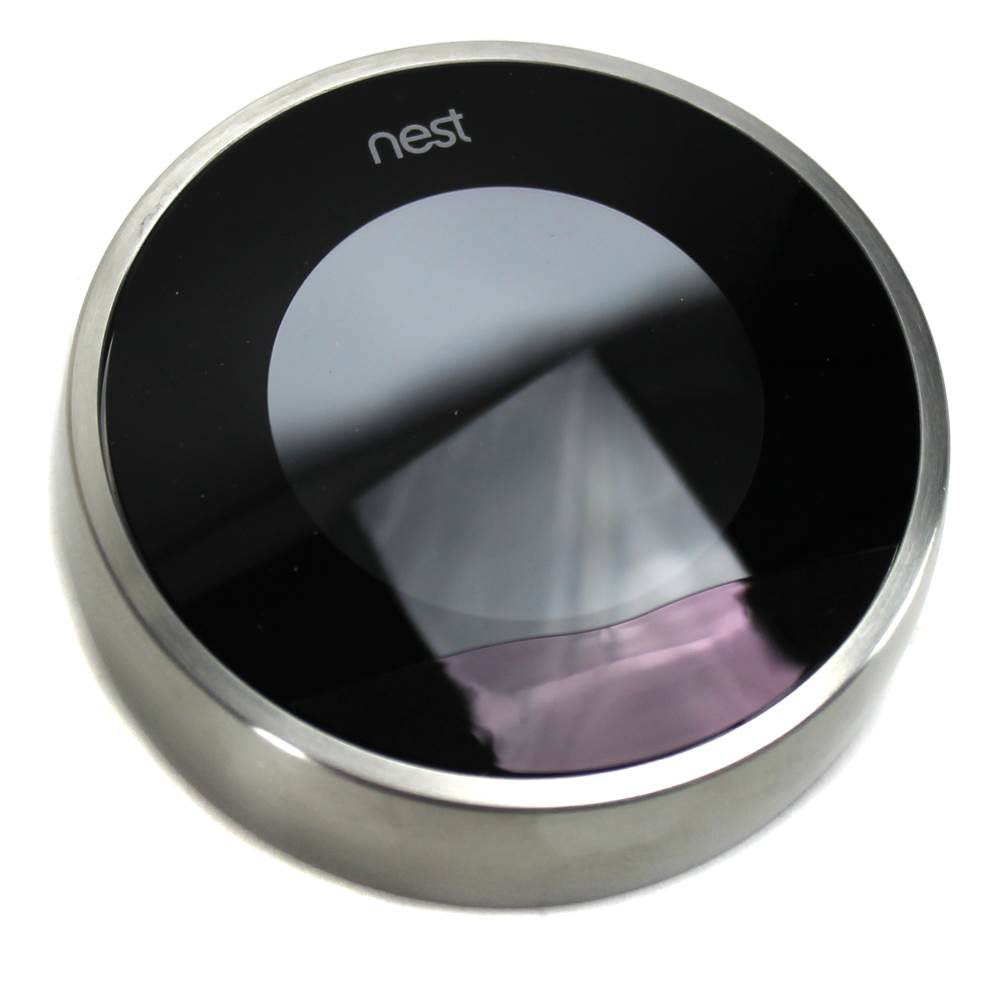 Nest Learning Thermostat, 2nd Generation, Works with Alexa, Silver