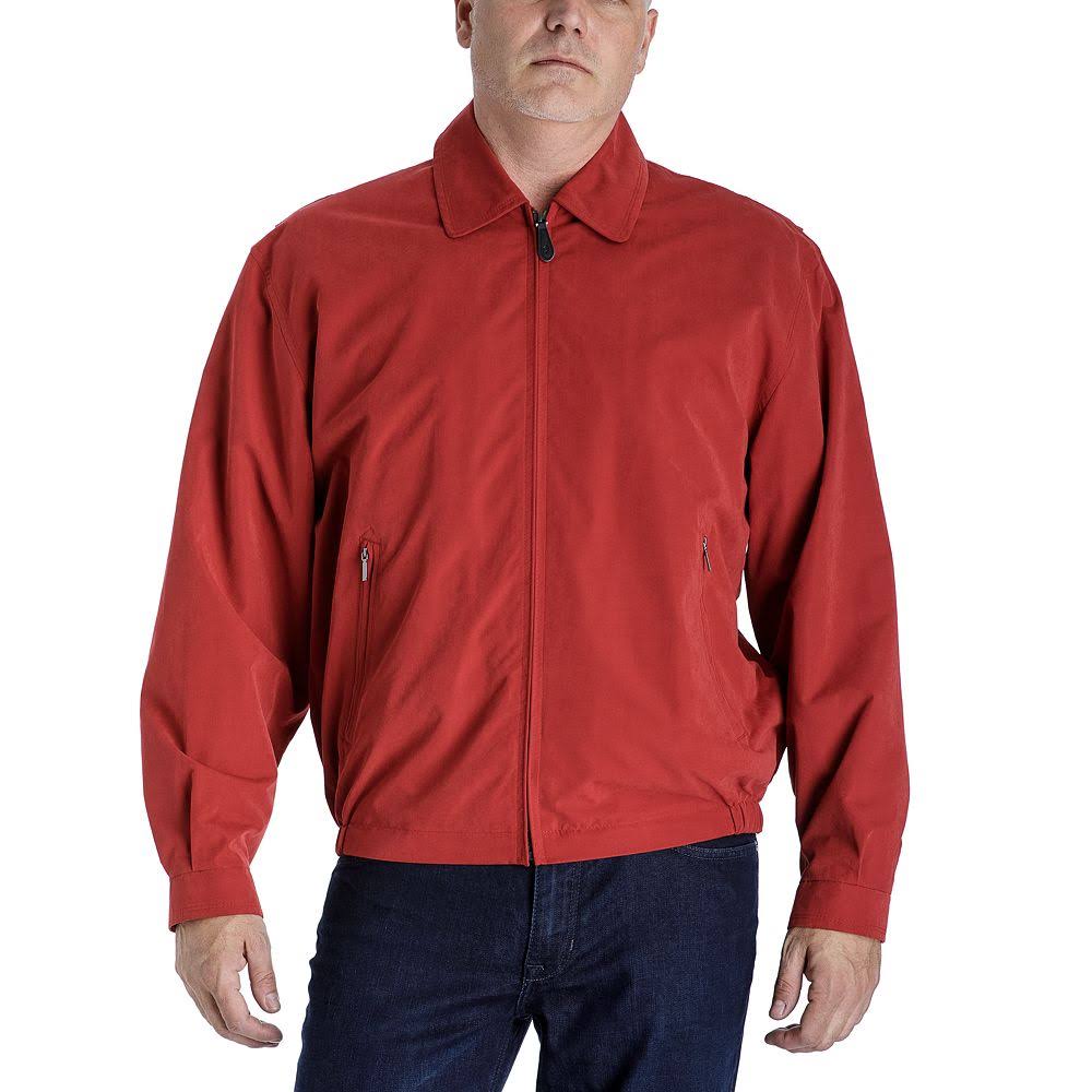 Men&s Tower by London Fog Microfiber Golf Jacket, Size: Medium, Med Red