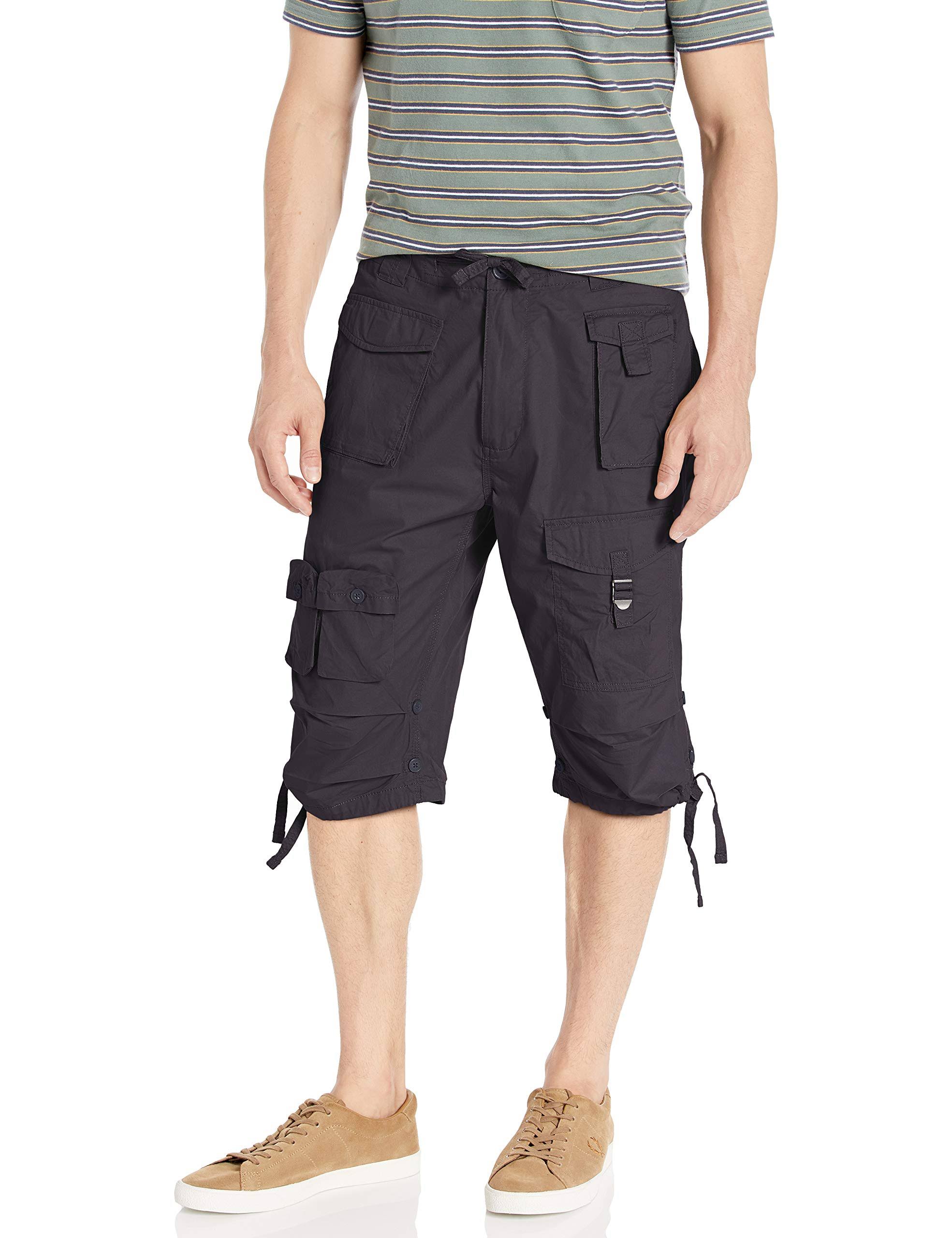 Sean John Mens Flight Casual Cargo Shorts Nightsky 42