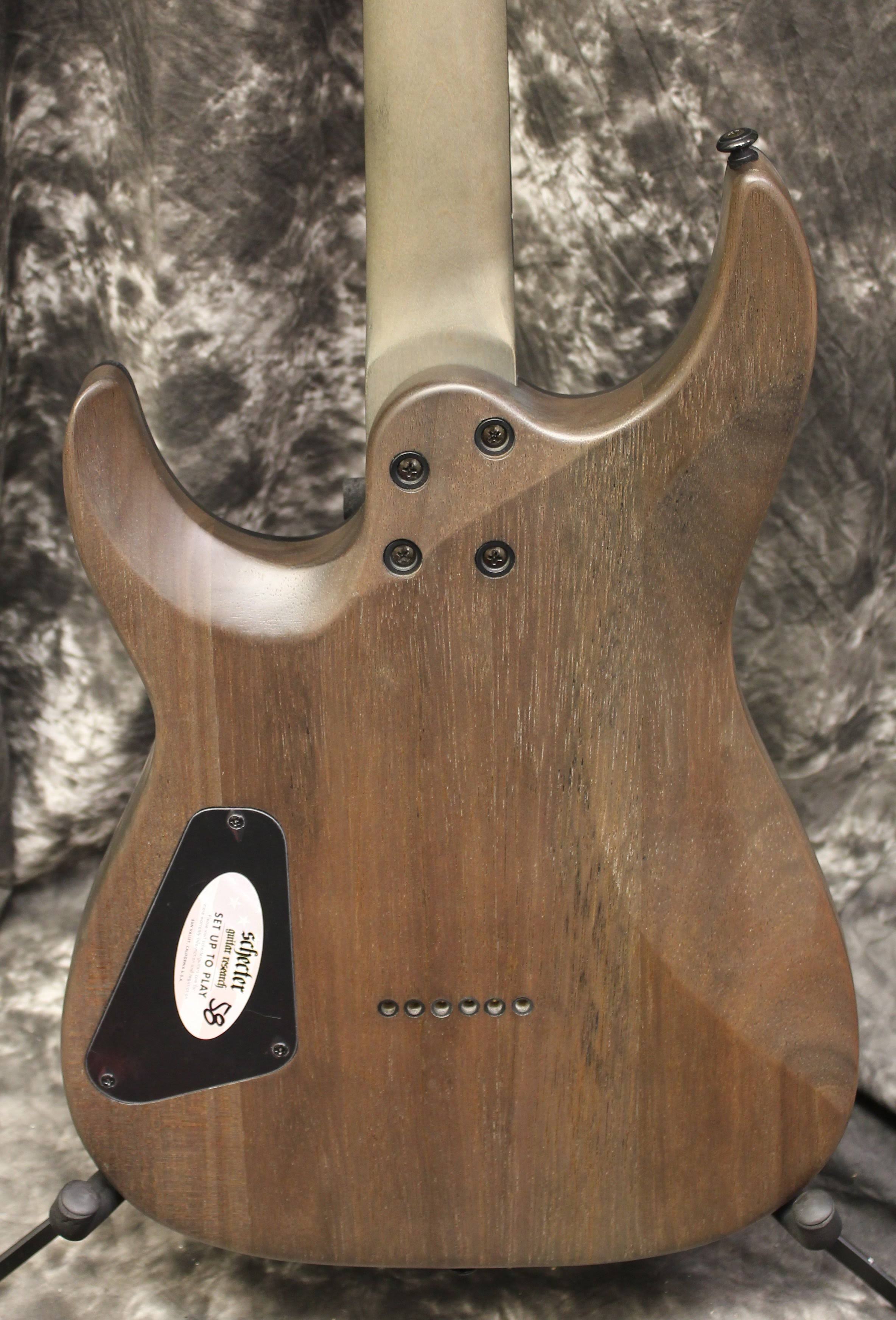 Schecter 2451 Omen Elite 6 Guitar, Rosewood Fretboard, Charcoal Finish