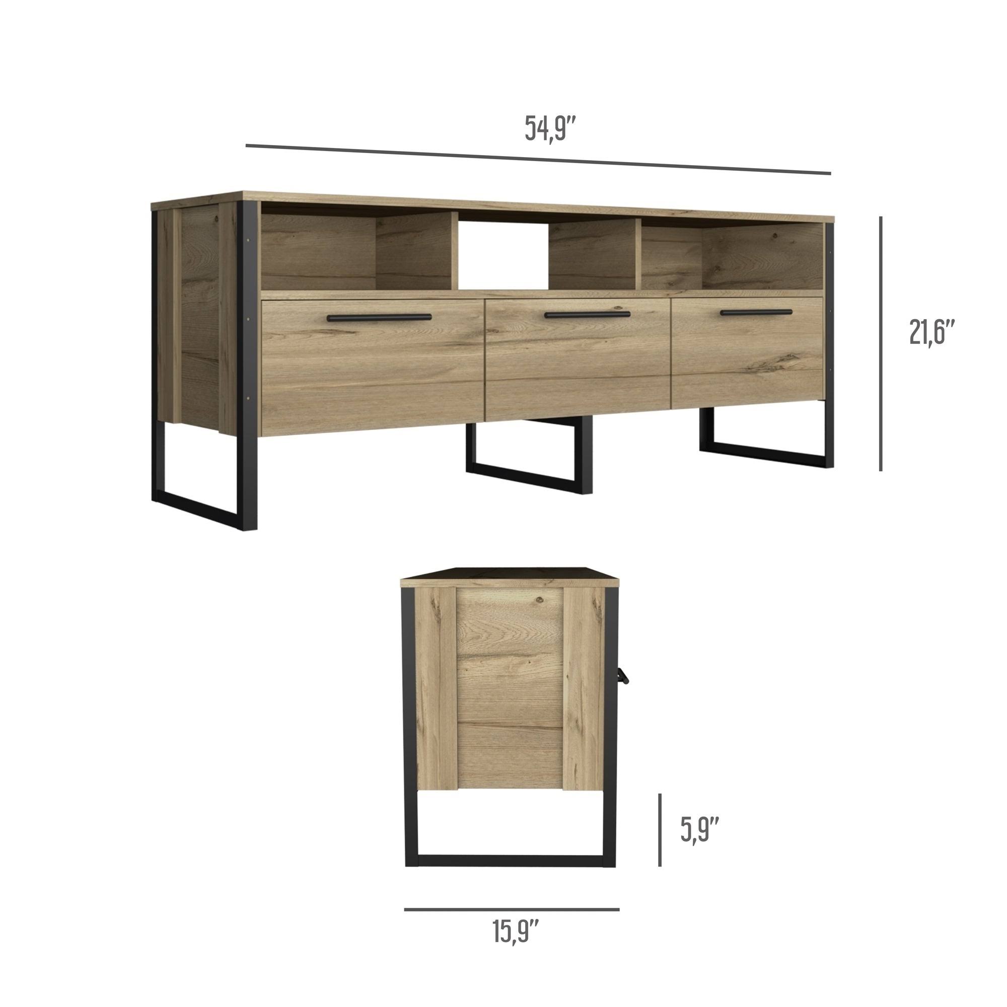 RST Brands Emery Brown TV Stand | SL-MCON-9-K