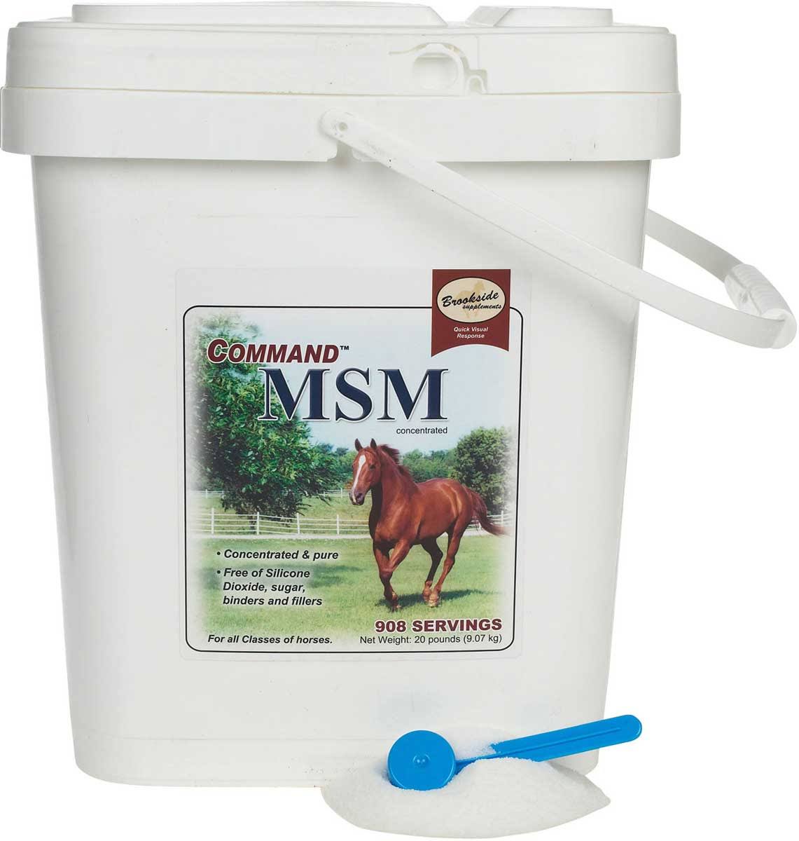 Command MSM for Horses by Brookside Supplements, 20 lb (908 days)
