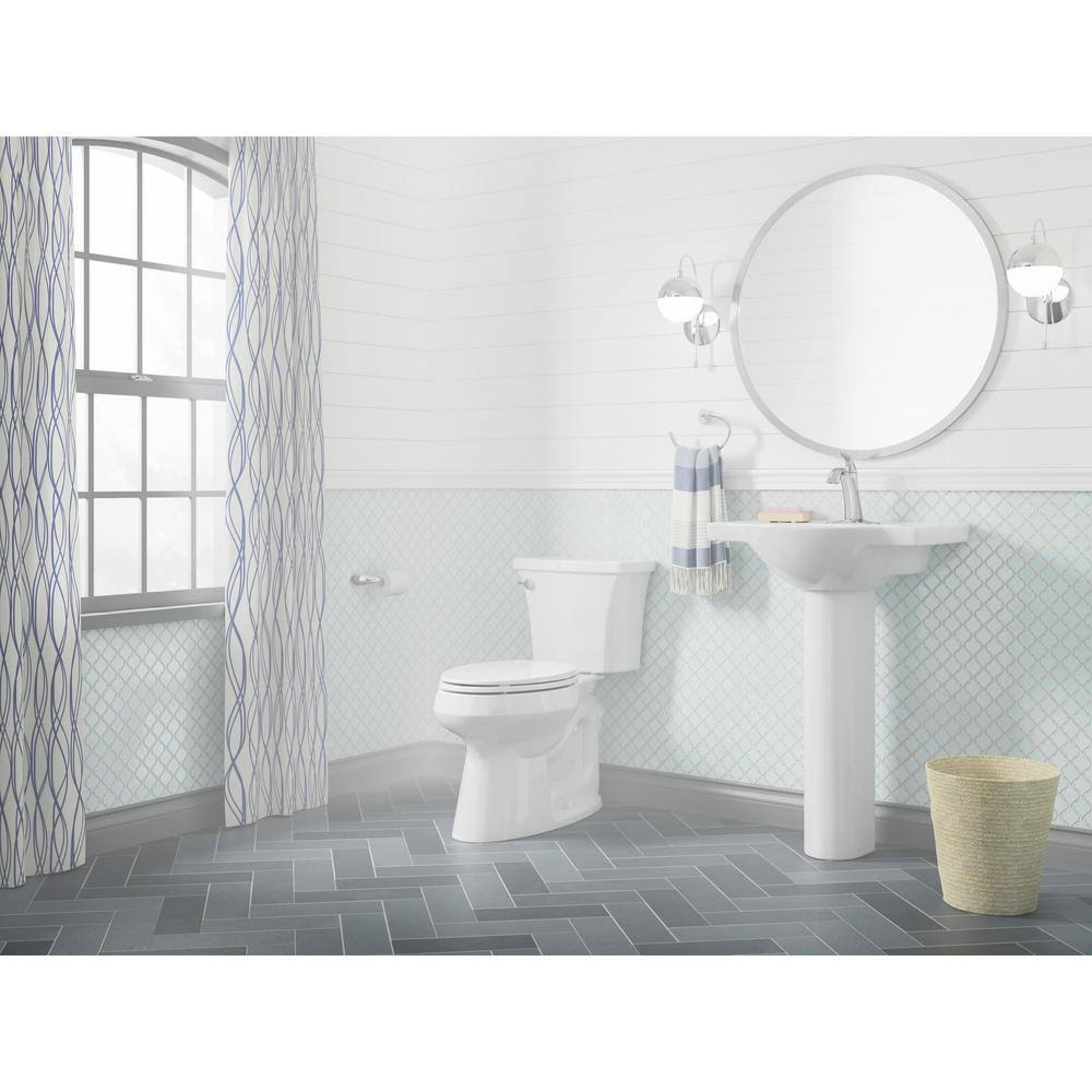 Highline Arc The Complete Solution 2-Piece 1.28 GPF Single Flush Elongated Toilet in White (Slow-Close Seat Included) 78279-0