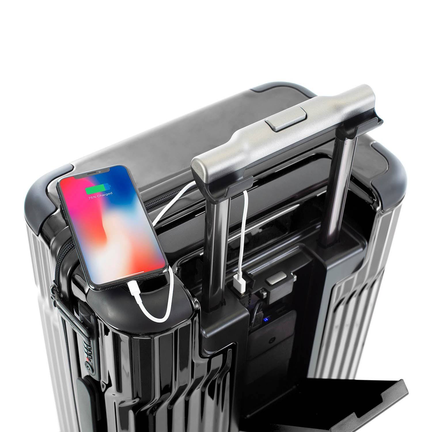 Heys Tekno 21-Inch Carry-On Hardside Spinner Luggage, Red, 21 Carryon