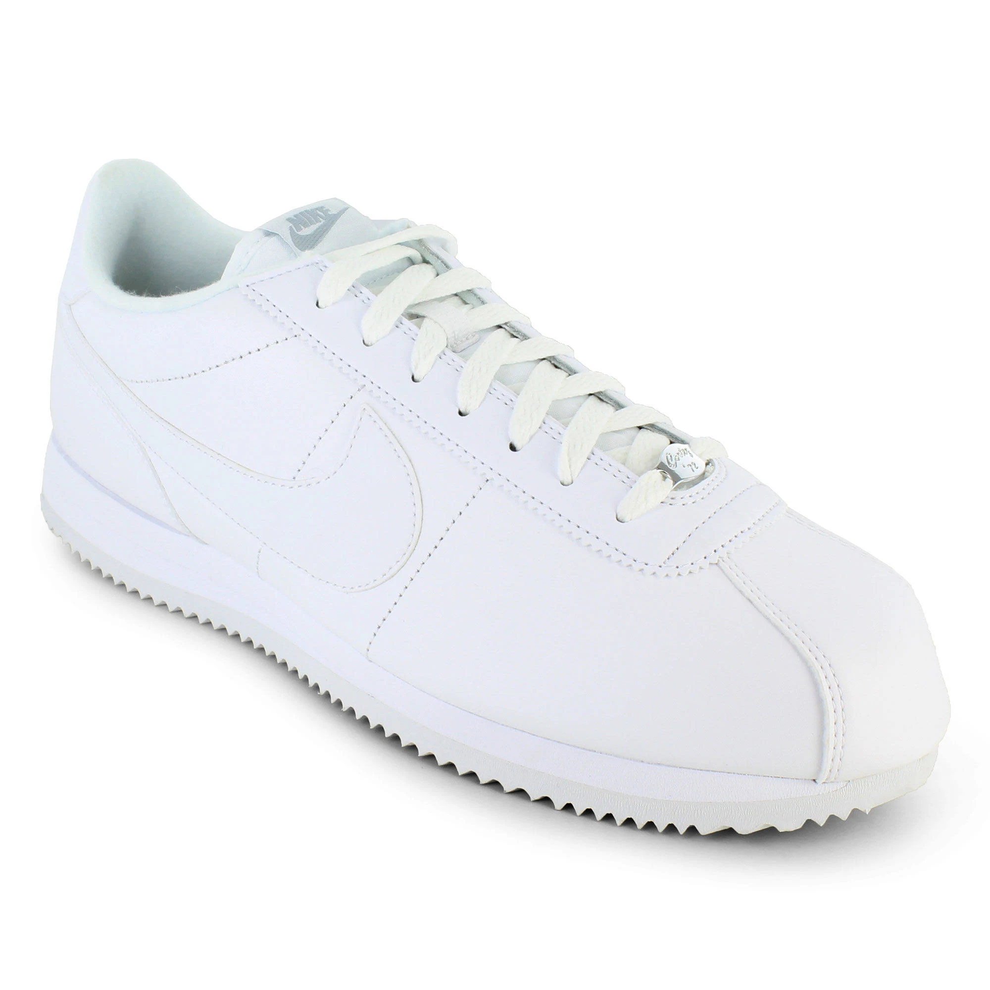 Nike Men&s Cortez Basic Leather Casual Shoe, White