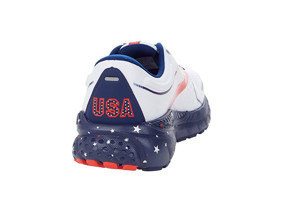 Brooks Women's Adrenaline GTS 21 Running Shoe, Blue/Red/White / 6 / B